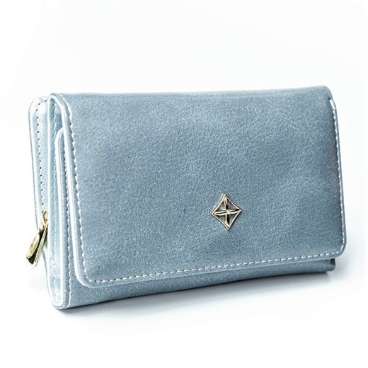 Niebieski portfel damski Milano Design 