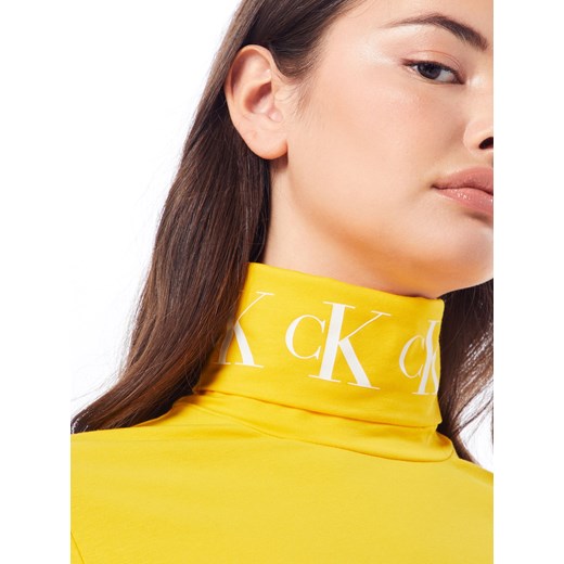 Bluzka damska Calvin Klein żółta 
