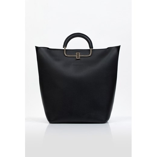 Shopper bag Monnari mieszcząca a7 elegancka czarna bez dodatków 