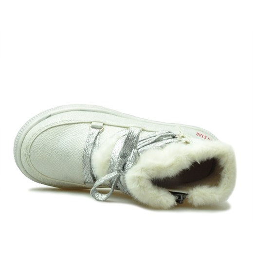 Szare buty zimowe dziecięce Big Star wiązane trzewiki na zimę 