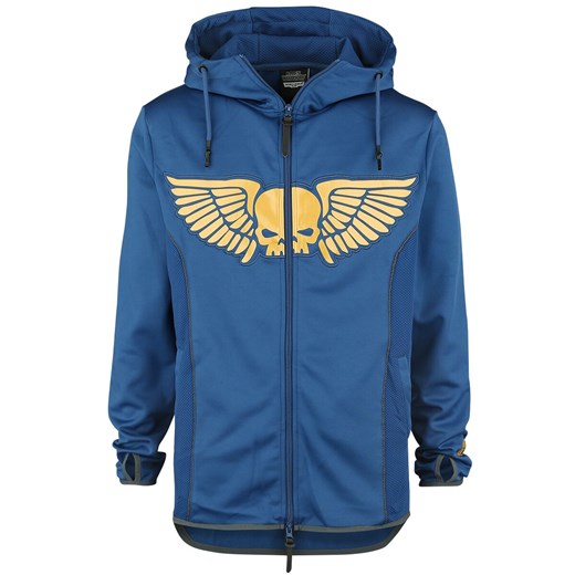 Warhammer 40.000 - Space Marines - Bluza z kapturem rozpinana - niebieski Warhammer 40.000 M EMP