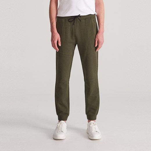 Reserved - Spodnie dresowe slim fit - Zielony Reserved  L 