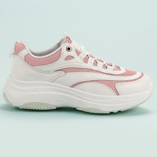 Biało-różowe Sneakersy