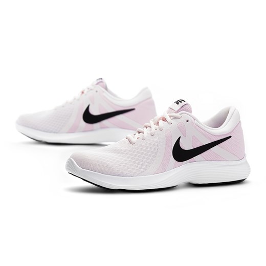 Buty sportowe damskie Nike revolution bez wzorów płaskie wiązane 