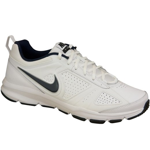 Buty sportowe męskie Nike skórzane białe na wiosnę sznurowane 