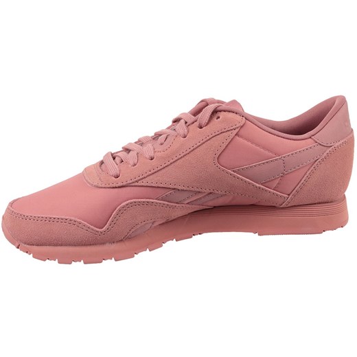 Buty sportowe damskie różowe Reebok nylon zamszowe 