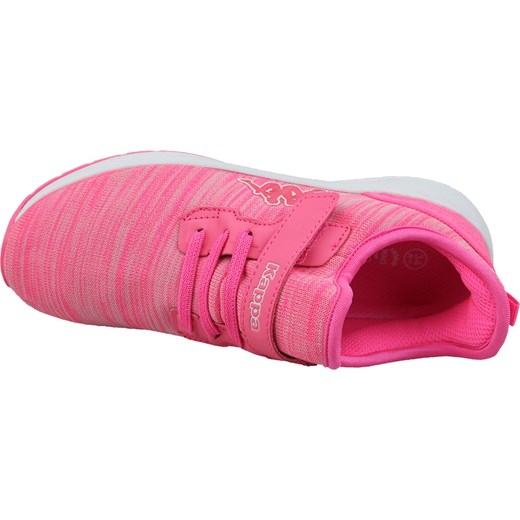 Buty sportowe dziecięce różowe Kappa bez wzorów wiązane 