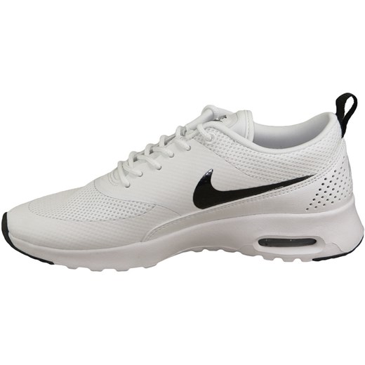 Buty sportowe damskie białe Nike do biegania air max thea sznurowane bez wzorów 