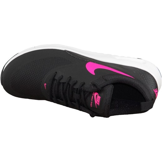 Buty sportowe dziecięce Nike sznurowane czarne z tkaniny 
