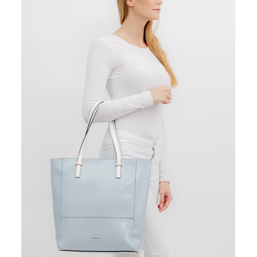 Shopper bag Puccini elegancka na ramię duża matowa ze skóry ekologicznej 