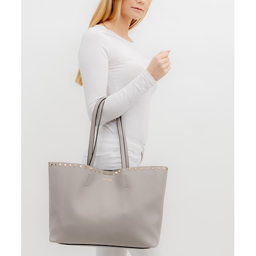 Shopper bag Puccini duża na ramię beżowa elegancka 