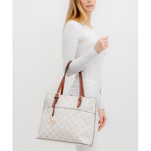 Shopper bag Puccini mieszcząca a4 z nadrukiem elegancka ze skóry ekologicznej 