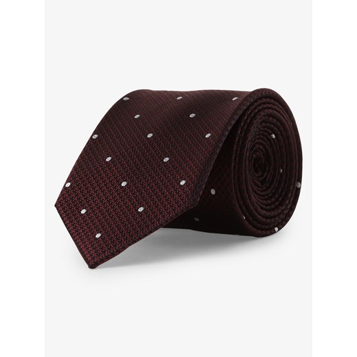 Andrew James New York - Męski krawat z jedwabiu, czerwony Andrew James New York  One Size vangraaf