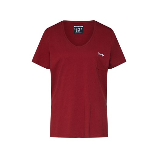 Czerwony t-shirt męski Superdry z krótkimi rękawami 