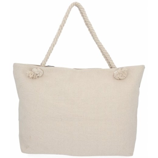 Shopper bag Fada Bags bez dodatków z nadrukiem duża na ramię 