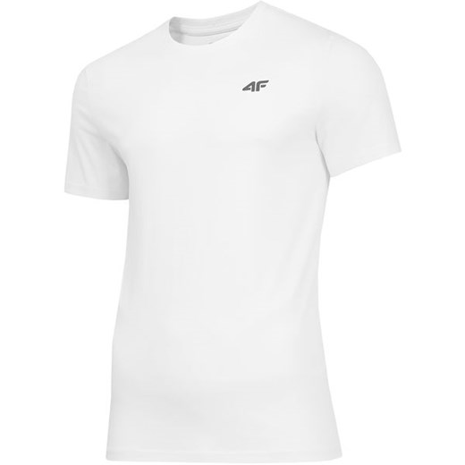 Koszulka sportowa 4F biała bez wzorów 