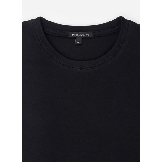 T-shirt męski Pako Lorente czarny z krótkim rękawem 