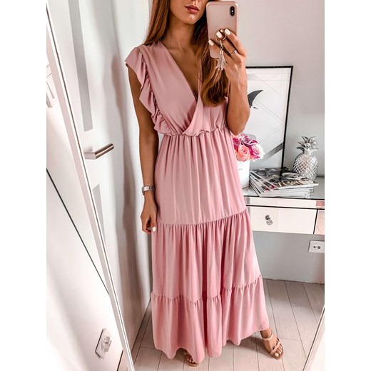 Sukienka Maxi Rebeca- różowa L'Amour  uniwersalny L'amour Boutique