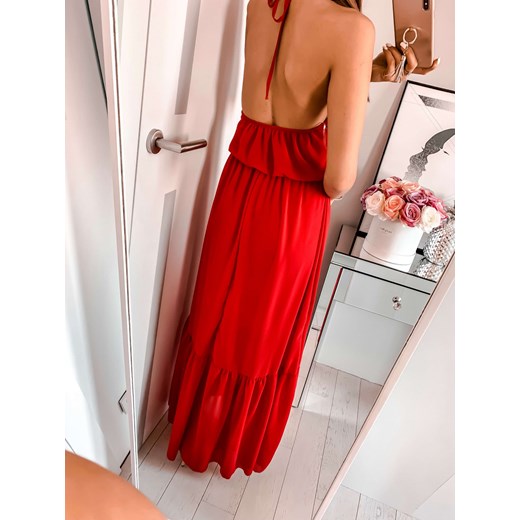 Sukienka Maxi Cornelia czerwona L'Amour  uniwersalny L'amour Boutique