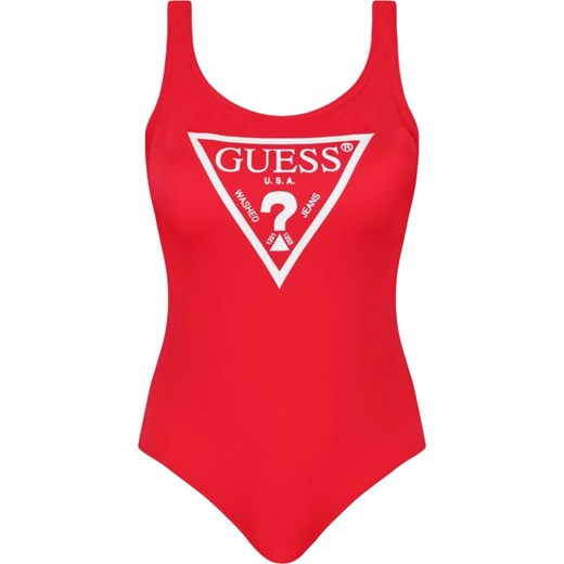 Strój kąpielowy Guess Underwear czerwony w nadruki 