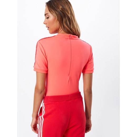 Bluzka sportowa różowa Adidas Originals z napisami 