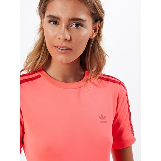 Bluzka sportowa różowa Adidas Originals w paski 