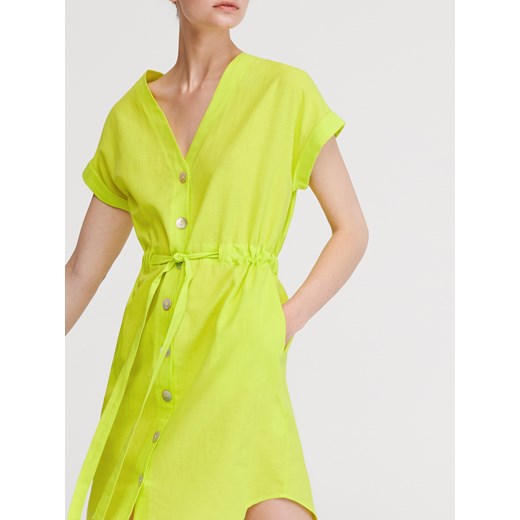 Sukienka zielona Reserved bez wzorów 