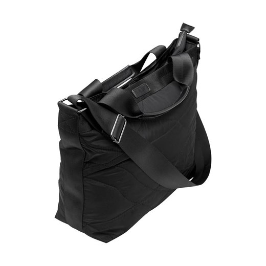 Shopper bag czarna Ceannis bez dodatków na ramię duża 