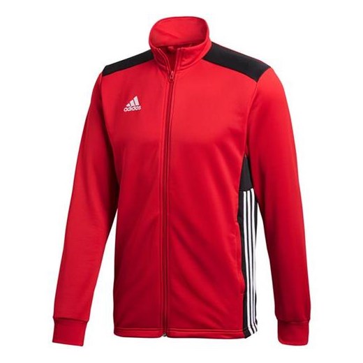 Bluza sportowa czerwona Adidas tkaninowa 