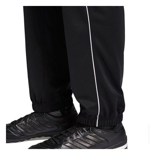 Czarne spodnie sportowe Adidas z poliestru 