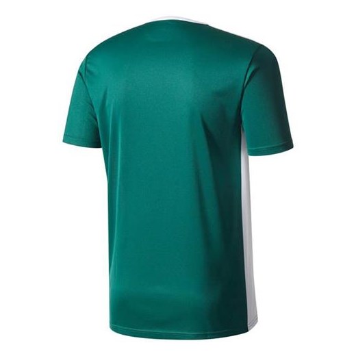 Zielony t-shirt chłopięce Adidas z krótkim rękawem 