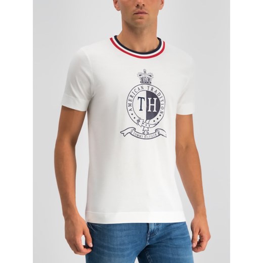 T-shirt męski Tommy Hilfiger z nadrukami biały 