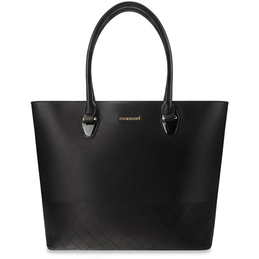Shopper bag Monnari duża czarna bez dodatków ze skóry ekologicznej 