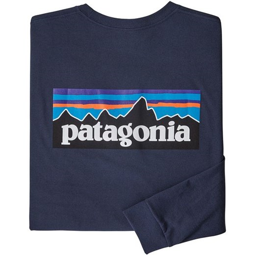 T-shirt męski Patagonia z długim rękawem w stylu młodzieżowym 