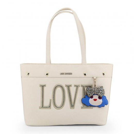 Shopper bag Love Moschino z aplikacjami duża 