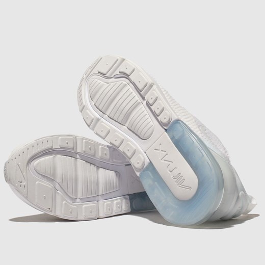 Buty sportowe damskie Nike dla biegaczy białe bez wzorów płaskie 