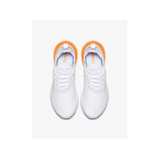 Białe buty sportowe damskie Nike dla biegaczy bez wzorów na płaskiej podeszwie sznurowane 