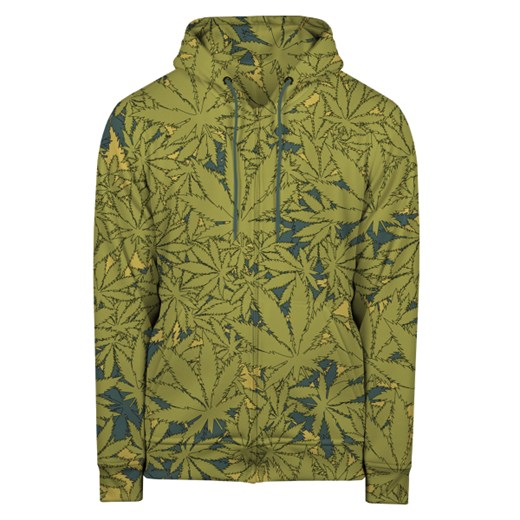 Bluza z kapturem rozpinana - Smoke weed everyday