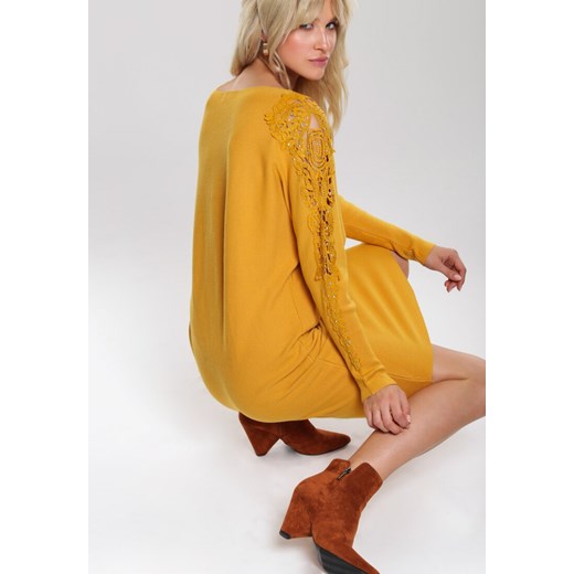 Żółta Sukienka Rhea  Renee S/M Renee odzież
