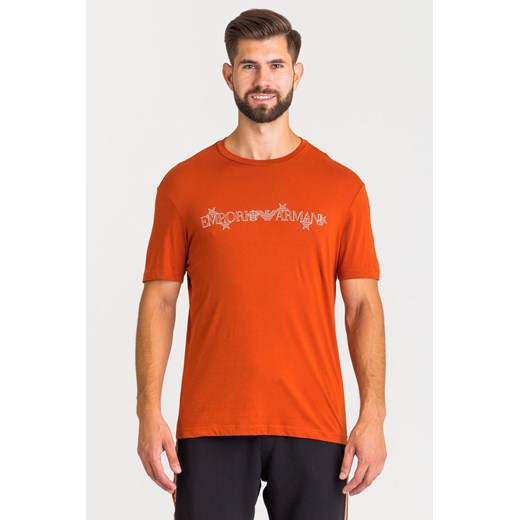 T-shirt męski pomarańczowa Emporio Armani 