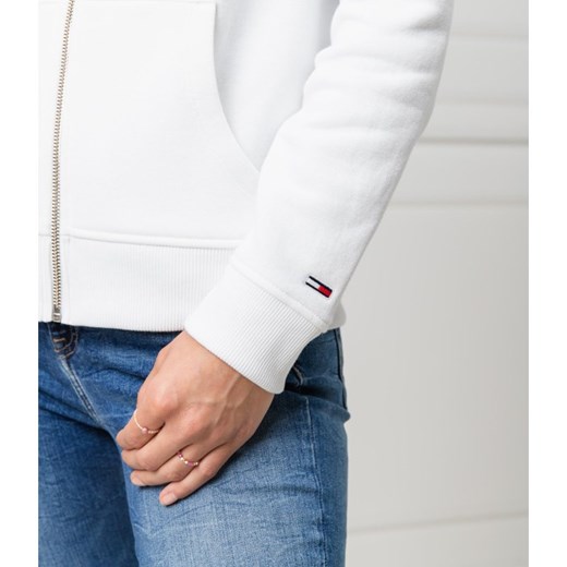 Bluza damska Tommy Jeans biała krótka 