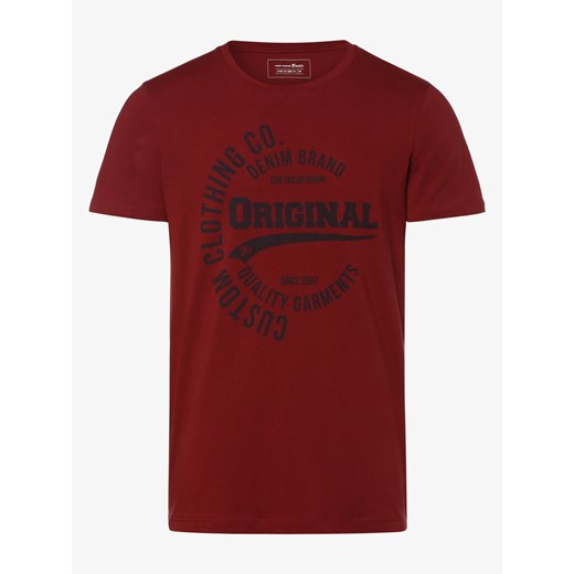 Tom Tailor Denim - T-shirt męski, czerwony Tom Tailor Denim  L vangraaf