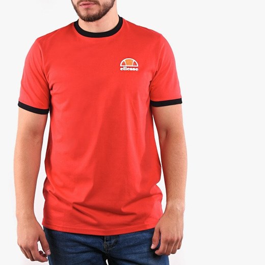 T-shirt męski Ellesse czerwony z krótkim rękawem 
