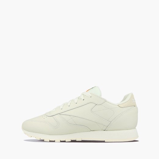 Buty sportowe damskie Reebok Classic białe bez wzorów sznurowane 