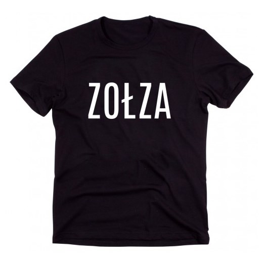 Czarny Klasyczny T-shirt "ZOŁZA"