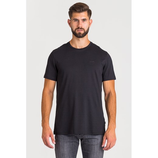 T-shirt męski czarny Joop! Collection casualowy z krótkim rękawem 