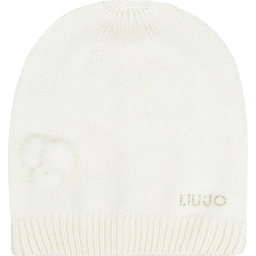 Liu jo czapka zimowa damska biała casual 
