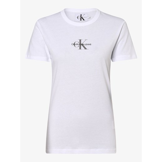 Calvin Klein Jeans - T-shirt damski, biały  Calvin Klein L vangraaf