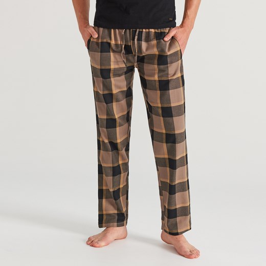Reserved - Bawełniana piżama ze spodniami - Czarny  Reserved L 