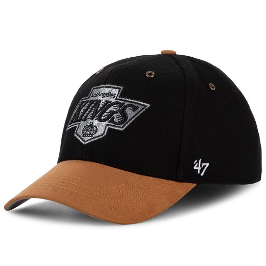 Czapka z daszkiem 47 BRAND - Los Angeles Kings Willowbrook  HVIN-WLOBM08WMS-BK88 Black 47 Brand   eobuwie.pl